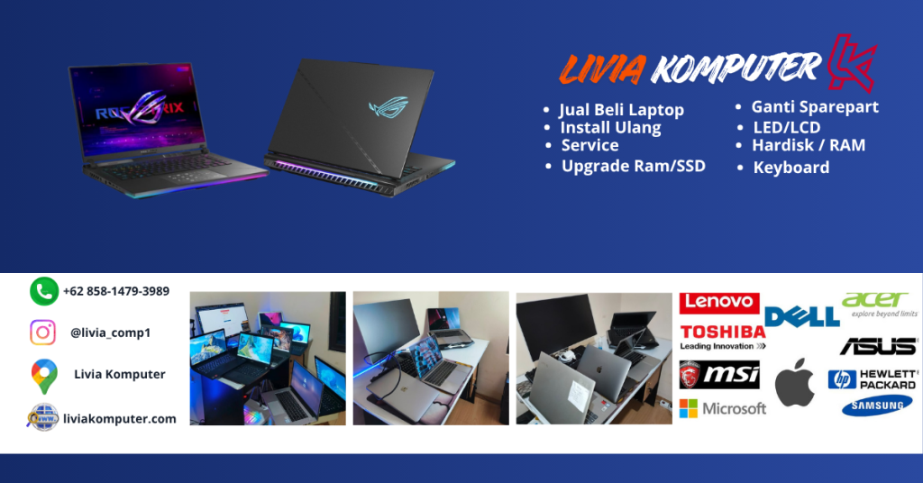 jual beli laptop Livia Komputer